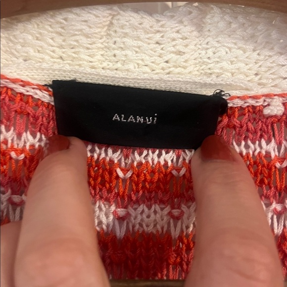 Alanui Women's wrap Size Small/medium 100% cotton open weave Cardigan - Picture 6 of 9
